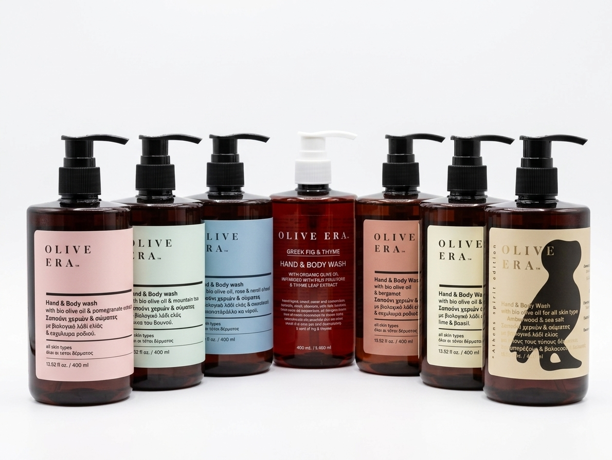 Olive Era Hand & Body Wash Bio-Olivenöl 400ml | Sanfte Reinigung