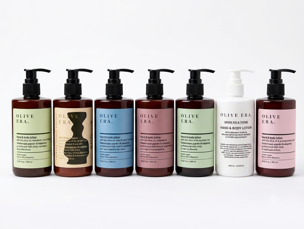Übersicht Body Lotion Firma Olive Era